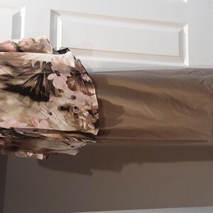 Floral brown dress